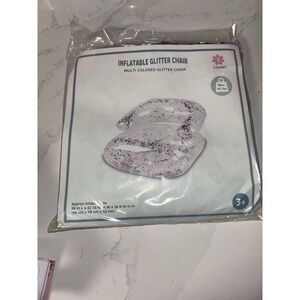 New Clear Inflatable Glitter Chair 90s 2000s Y2K Style